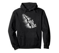 Walk The Beat Musique et Danse Graphique Hip Hop Rap Felpa con Cappuccio