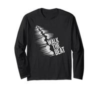 Walk The Beat Musique et Danse Graphique Hip Hop Rap Maglia a Manica