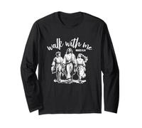 Walk with Me Tema Giovanile Gesù 2026 Scrittura Cristiana Maglia a Manica
