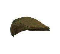 WALKER AND HAWKES - Berretto Piatto Ashton in Tweed Derby per Bambini - Salvia Scura - 54