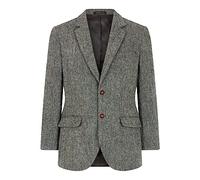 WALKER AND HAWKES - Blazer Harris Tweed Blakemore da Uomo - Grigio Acciaio - EU 52 (UK 42)