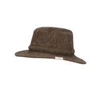 WALKER AND HAWKES - Cappello Berkeley in Harris Tweed - Carbone - Large (59cm)