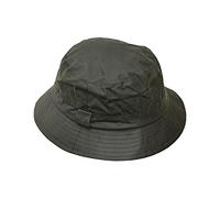 Walker and Hawkes, cappello da pesca, unisex, cerato, di colore verde oliva, taglia XS fino a 2 XL verde oliva S