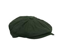 WALKER AND HAWKES - Cappello Danesford Baker Boy a 8 pannelli in cera, Oliva, XXL