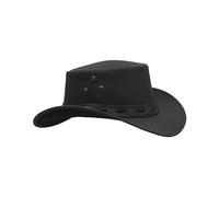 WALKER AND HAWKES - Cappello Impermeabile in Pelle Bovina Outback
