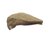 WALKER AND HAWKES - Cappello Piatto Harris Tweed Oakmoor - Sabbia Bianca - S (57cm)