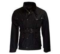 WALKER AND HAWKES - Giacca da moto Wax Explorer da uomo, Nero , XXL