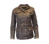 WALKER AND HAWKES - Giacca da Moto Wax Florence da Donna - Marrone - EU 44 (UK 16)