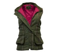 WALKER AND HAWKES - Gilet da donna Derby Tweed Bayston - Striscia Rosa - 42
