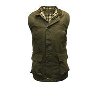 WALKER AND HAWKES Gilet da uomo in stile country, cerato, verde oliva, taglie dalla S alla 5XL