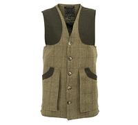 WALKER AND HAWKES - Gilet Derby da Uomo in Tweed Winston - Salvia Leggera - 3XL