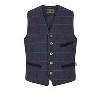 WALKER AND HAWKES - Gilet Derby Tweed Alcott da Uomo - Tweed Blu - M