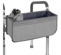 Walker Basket per camminatore pieghevole, borsa pieghevole con portabicchieri, grande capacità Walker Storage Bag per anziani, borsa da passeggio staccabile senza mai ribaltarsi