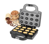 Walker Bread Machine - Dispositivo di cottura elettrico, senza , piastra di riscaldamento a doppia chiave per biscotti e torte a dadi, ferro per waffle compatto per dessert fatti in casa, i