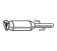 WALKER Fuliggine Filtro Antiparticolato Sistema per Opel Astra H L48 1.3