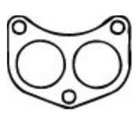WALKER Guarnizione Scarico Posteriore Centrale Frontale per Ford Transit Van E _