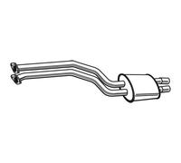 WALKER Presilenziatore Marmitta Centrale per BMW 5er E39 520i 525i