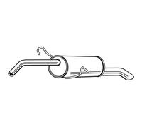 Walker Silenziatore Anteriore Per Citroën C4 II 1.6 HDi 110