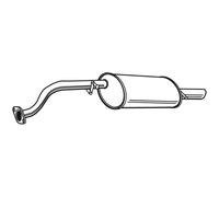 WALKER Silenziatore Marmitta Posteriore per Daewoo Lanos 1.3