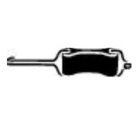 WALKER Striscia IN Gomma Sistema per Fiat 128 128_1.1 1.3 Sport 127 127_0.9