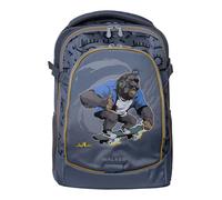 Walker zaino della scuola con scomparto per laptop Fame 2.0 LED Backpack 28L Banana Slide grigio