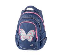 Walker Zaino unisex Fame Fame Wild Beauty Grey con 3 scomparti, tasche laterali, imbottitura traspirante, cintura regolabile in vita, tracolla e petto, ca. 32 x 44 x 24 cm, 32 litri, Blu scuro, 32 x