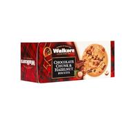 Walkers, Biscotti Tipici Scozzesi al Cioccolato e Nocciole in Pezzi, Dolcetti a Base di Zucchero, Farina e Burro, Ideali da Gustare in Ogni Momento, Soli o da Accompagnare con il Tè, Scatola 150 g