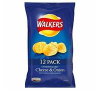 Walkers Cheese & Cipolle Crisps 25 g x 12 per confezione