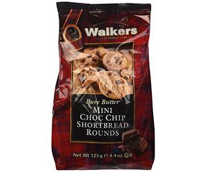 Walkers - Mini Chop Chip Chip Shortbread Borsa da passeggio 125 Gr