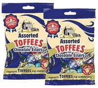Walkers Nonsuch Assorted Toffees & Chocolate Eclairs - Confezione doppia 2 x 150 g - Mix classico di toffee inglese