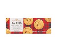 Walkers Pasta frolla al caramello salato e cioccolato al latte, ricetta scozzese tradizionale al burro puro, 150g