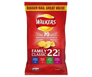 Walkers Patatine Classiche Varietà, 25 g, Confezione da 22