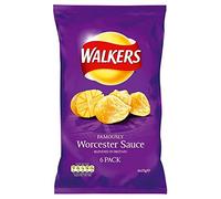 Walkers Patatine - Salsa Worcester (6X25g) (Confezione da 2)