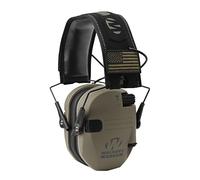 Walker's Razor Slim - Protezione acustica elettronica pieghevole con suono attivato 23 dB riduzione del rumore e amplificazione del suono, Tan Patriot