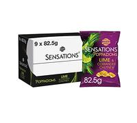 Walkers Sensations Poppadoms Lime & Chutney Snacks 82,5 g (confezione da 9 x 82,5 g)