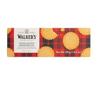Walkers Stem Ginger Shortbread - 175 gr - Biscotti al burro e zenzero
