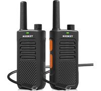 Walkie Talkie a Lungo Raggio, Walkie Talkie Professionali PMR446 per Adulti, con Batterie Ricaricabili da 1500 mAh, 16 Canali, Radio Bidirezionale per Lavoro, Comunicazione