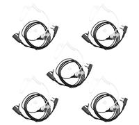 Walkie Talkie - Auricolari con microfono, servizio segreto per Midland Walkie Talkie, 2 pin per cuffie a tubo acustico e PPT per GXT1000VP4 LXT500VP3 GXT1050VP4 GXT1000XB (confezione da 5)