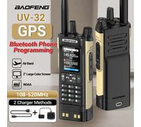 Walkie Talkie Baofeng UV-32 GPS 10W Bluetooth Programmazione wireless Air Band Tipo-C Ricarica per UV-5R Amateur Bidirezionale Ham Radio