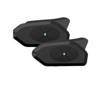 Walkie-talkie, Interfono moto 1500M 4 Riders Group Intercomunicador 4 vie Full-duplex BT5.1 Interphone IP65 Condivisione musica + FM(Double pack)