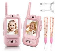 Walkie Talkie per bambini, confezione da 2, ricaricabili, con voce magica