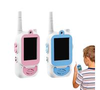 Walkie Talkie Per Bambini | Radio Giocattolo con Schermo Display ed Effetti Vocali,Interfono Senza Fili Per La Comunicazione - Per Giochi In Famiglia Gioco All'Aperto Natale Compleanno Ragazzi E