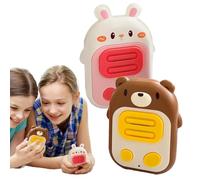 Walkie Talkie Portatili, walkie-Talkie per,Robot Walkies talkies a Forma di Coniglio e Orso a Batteria 2 Pezzi - walkie-Talkie Wireless a interazione Genitore-Bambino per Campeggio e