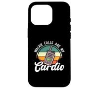 Walkie Talkie Sped Teacher Walkie Le chiamate sono il mio cardio Custodia per iPhone 16 Pro