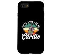 Walkie Talkie Sped Teacher Walkie Le chiamate sono il mio cardio Custodia per iPhone SE (2020) / 7/8