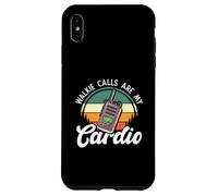 Walkie Talkie Sped Teacher Walkie Le chiamate sono il mio cardio Custodia per iPhone XS Max