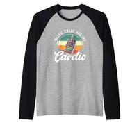 Walkie Talkie Sped Teacher Walkie Le chiamate Sono Il Mio Cardio Maglia con Maniche Raglan