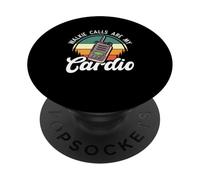 Walkie Talkie Sped Teacher Walkie Le chiamate sono il mio cardio PopSockets PopGrip Adesivo