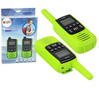 Walkie-Talkie verde compatto con raggio d'azione di 3 km per comunicazioni in viaggio