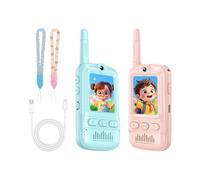 Walkie Talkies For Kids - 2 Pieces Rechargeable Electronic Outdoor Toy | Two Way Video Intercom Walkies Talkies | For Children Boys Girls Birthday Christmas And Other Funtions